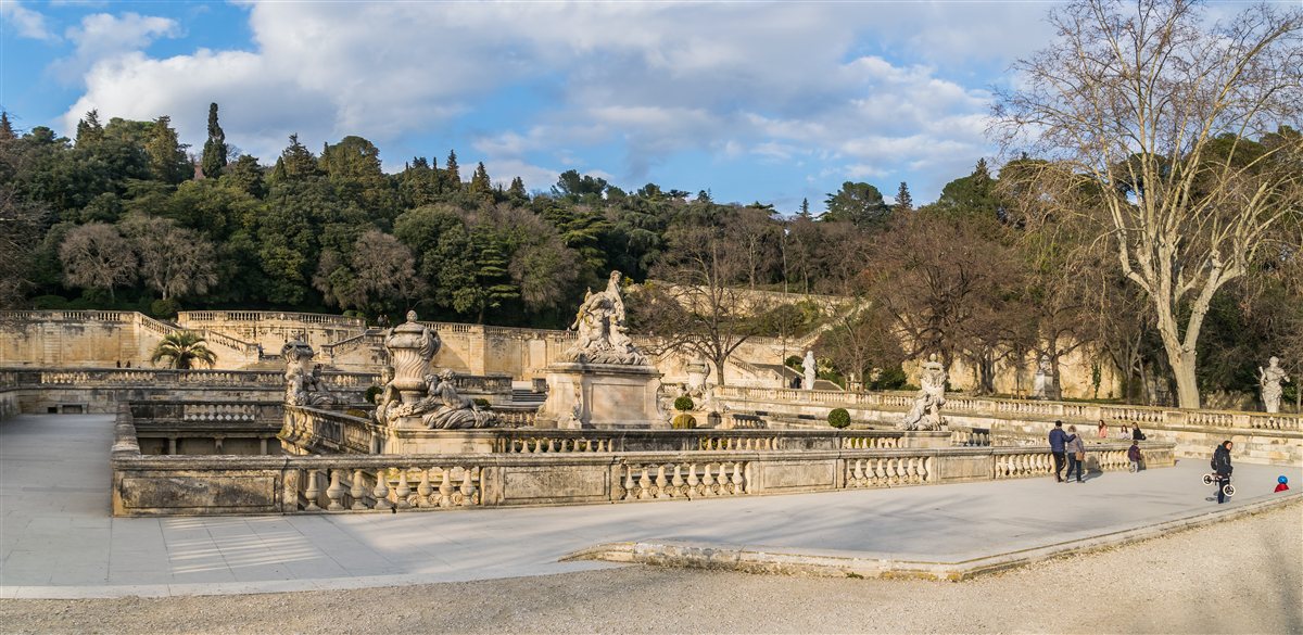 Jardins de la Fontaine de N&icirc;mes - cadre de vie exceptionnel